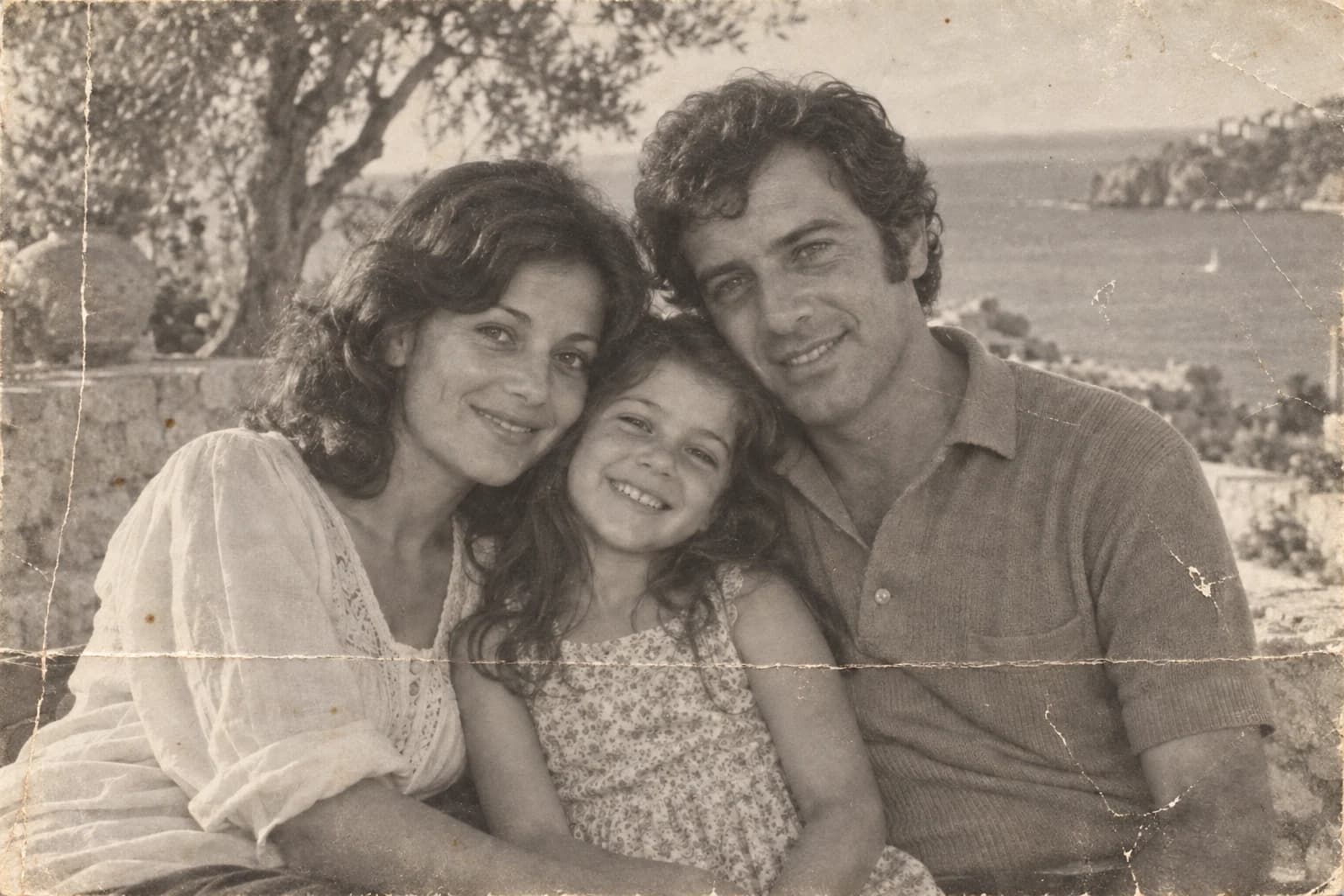 תצלום משפחתי ישן, לפני ואחרי שחזור